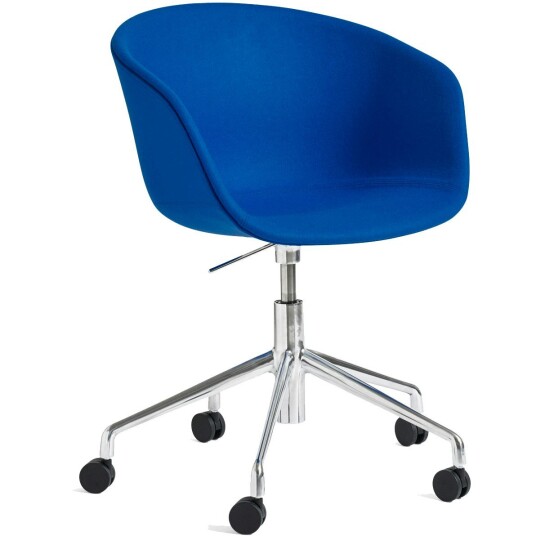 Hay AAC53 Stol 5 star swivel Aluminium / Divina Blue Hay AAC53 Stol 5 star swivel Aluminium / Divina Blue