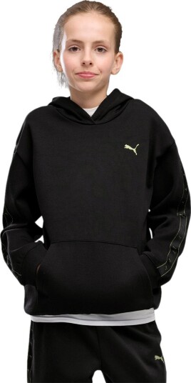 PUMA Ess Tape Relaxed Hoodie Fl G Black 164 PUMA Ess Tape Relaxed Hoodie Fl G Black 164