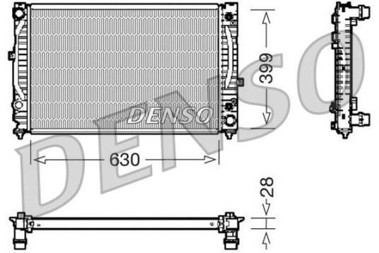Radiator DENSO DRM02031 Radiator DENSO DRM02031