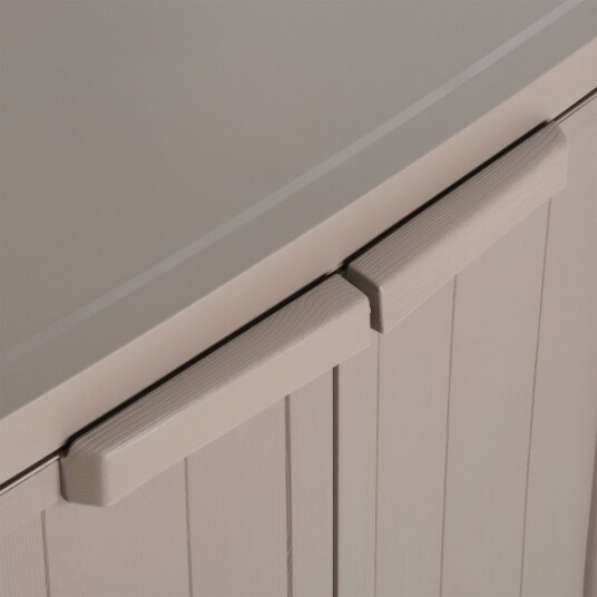 vidaXL Oppbevaringsskap for hage brun 65x45x88 cm PP treutseende vidaXL Oppbevaringsskap for hage brun 65x45x88 cm PP treutseende