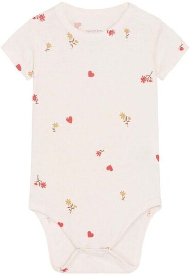 Hust&Claire bambus Hust and Claire Buller kortermet body i bambus Ivory