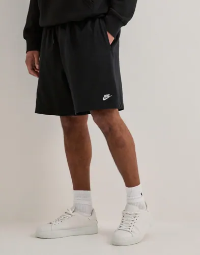 Nike M Nk Club Knit Short Joggeshorts Svart Nike M Nk Club Knit Short Joggeshorts Svart