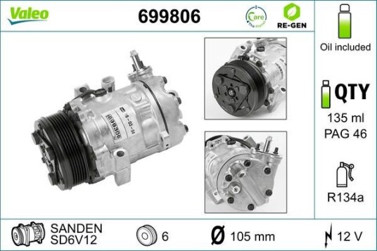AC kompressor VALEO 699806