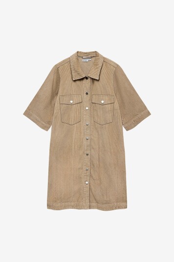 Vero Moda Kjole vmFenja 2/4 Short Corduroy Dress NO Brun