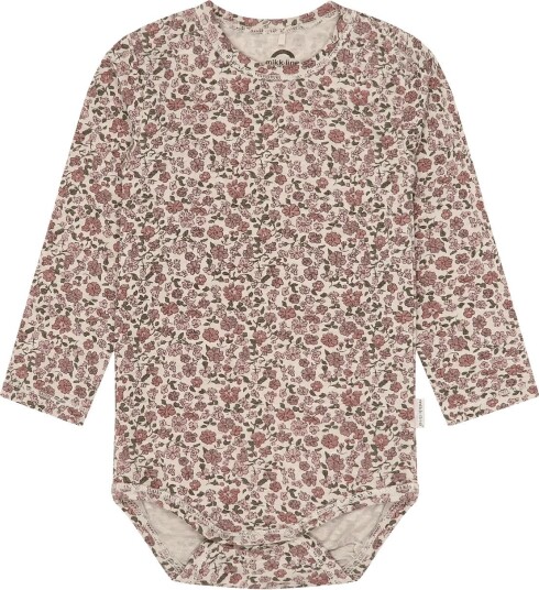 Mikk line Wool/Bamboo Ls Body Aop FLORAL SKETCH AOP 56