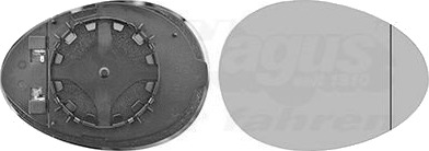 VAN WEZEL 0515838 Speilglass, ytterspeil