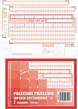 Staples Betalingsanvisning A6 1+1 200 Stk/Pk