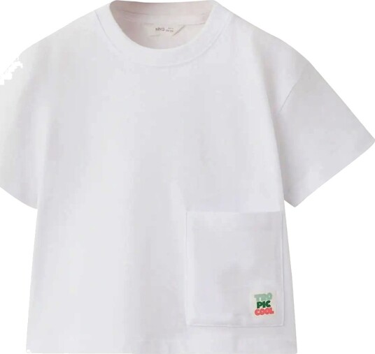 Mango | Cotton T Shirt With Pocket Detail | 18 24M