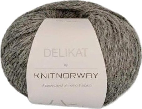 Knit Norway Delikat Garn Dark Grey Melange 516 50 g