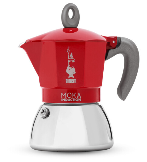Bialetti Moka Induction - 6 cup , Red