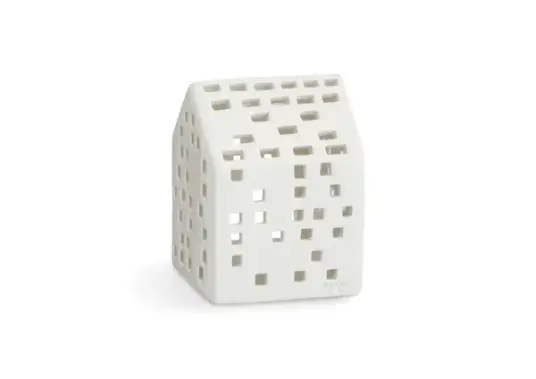 Kähler Urbania Klassisk Lysestake Hvit 9,5 cm Keramikk