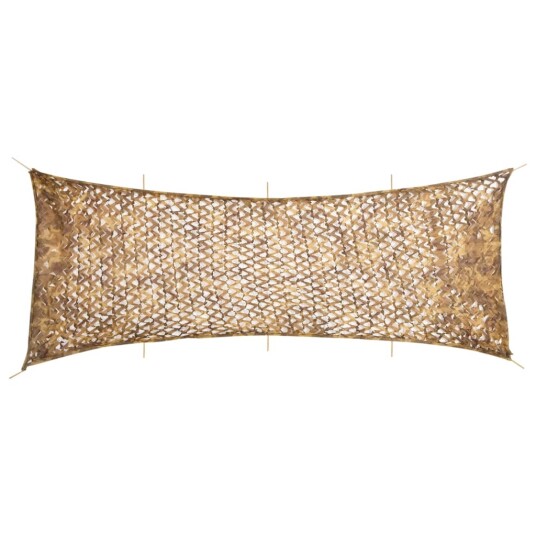 Kamuflasjenett med oppbevaringspose 833x297 cm sand