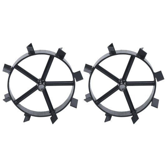 vidaXL Metallhjul for 6,5 HK bensindrevet hagefreser 2 stk vidaXL Metallhjul for 6,5 HK bensindrevet hagefreser 2 stk