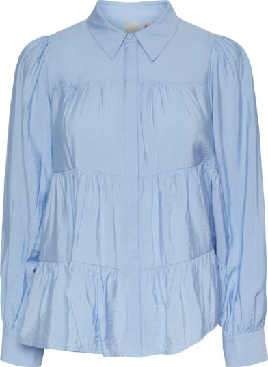 Y.A.S - Bluse yasPala LS Shirt - Blå