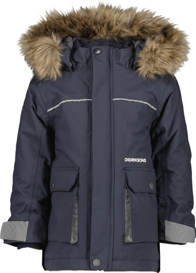 Didriksons Kids' Kure Parka 6 Navy 80, Navy Didriksons Kids' Kure Parka 6 Navy 80, Navy