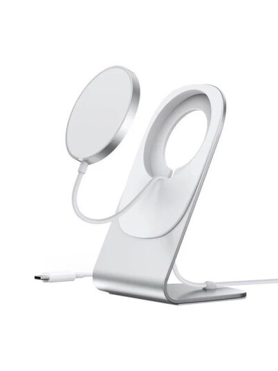 Choetech H047 magnetic inductive charger stand (silver)