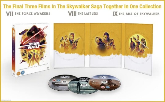Star Wars Trilogy: Episodes VII, VIII And IX DVD