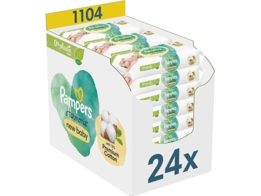 Pampers Harmonie Aqua New Baby Våtservietter 24X46 Stk.