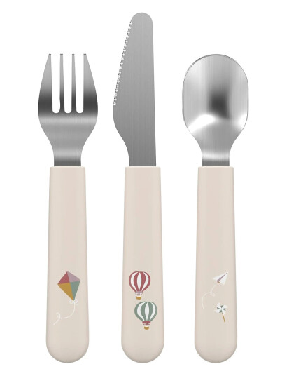 Mepal Børnebestik Mio Sunshine & Rainbow Cream 16.5x2x0.5cm