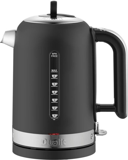 Dualit Classic Vannkoker 1,7L Matt svart i rustfritt stål