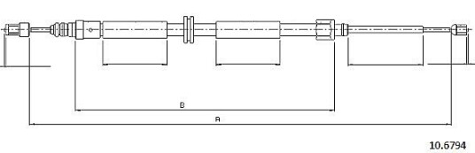 Bremsewire METZGER 10.6794 Bremsewire METZGER 10.6794