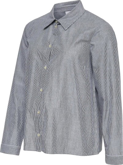 Mamalicious Mlina Lia Ls Wo Shirt 2F - NAVY BLAZER - XS