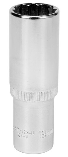 Yato 12-Punkts Sokkel 1/2" 19 Mm Lang (Yt-12941) Yato 12-Punkts Sokkel 1/2" 19 Mm Lang (Yt-12941)