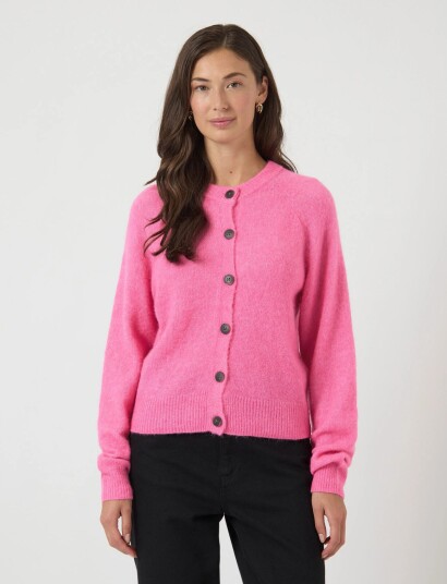 YAS Yasjohi Ls Wool Blend Cardigan S. Noos Pink S