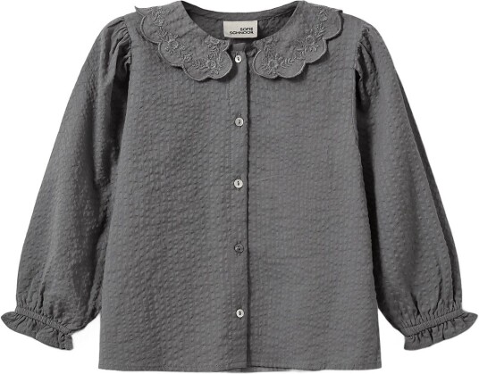 Sofie Schnoor Baby and Kids Alminakb Blouse   DARK GREY   68