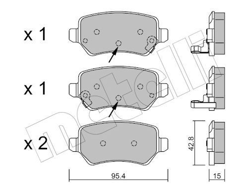 Bremseklosser METELLI 22 0542 2