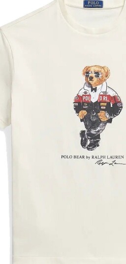 Polo Ralph Lauren Classic Fit Polo Bear T Shirt CLUBHOUSE CREAM XS