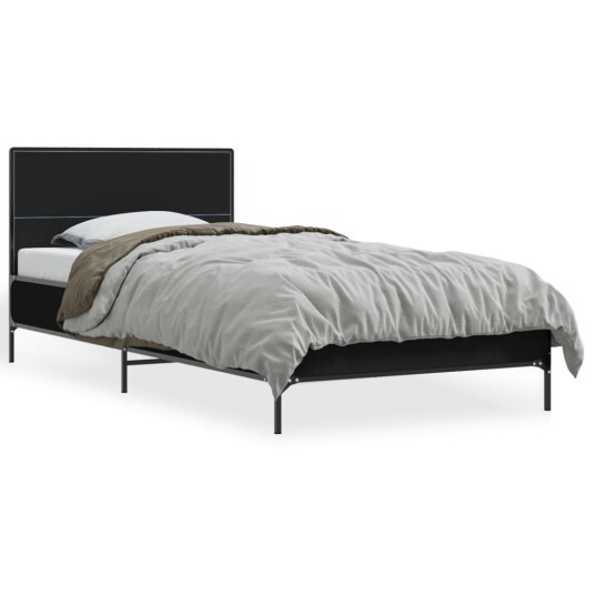  Sengeramme svart 90x190 cm konstruert tre og metall 8721102445408