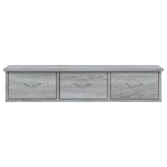 vidaXL Veggskap gr? sonoma eik 88x26x18,5 cm konstruert tre