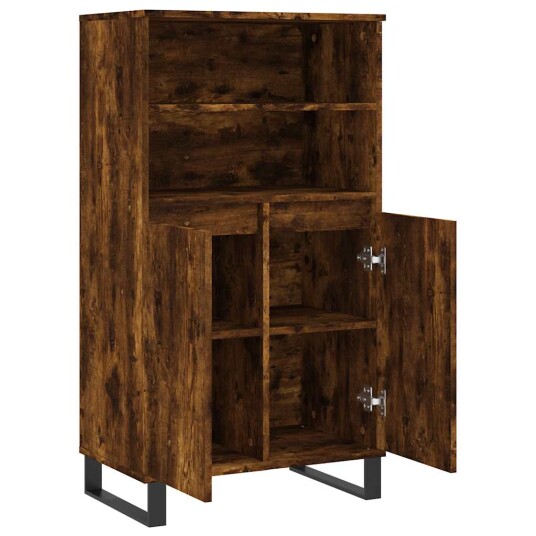 vidaXL Highboard røkt eik 60x36x110 cm konstruert tre vidaXL Highboard røkt eik 60x36x110 cm konstruert tre