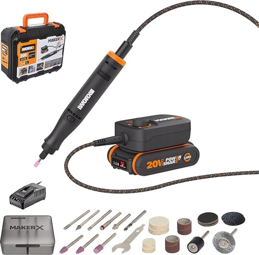 Worx Multiverktøy Makerx WX739 20 v, Børsteløs Motor