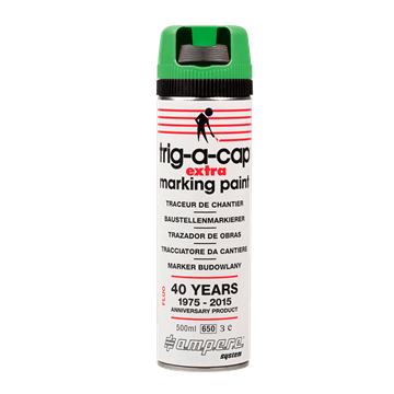 Merkespray 360 for entreprenører Fluoriserende grønn farge Merkespray 360 for entreprenører Fluoriserende grønn farge