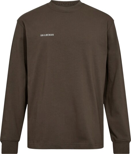 HAN Kjøbenhavn Daily Regular Long Sleeve Tee DUSTY BROWN L
