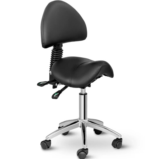 physa Sadelstol med ryggstøtte 550 690 mm 150 kg Black 10040182 physa Sadelstol med ryggstøtte 550 690 mm 150 kg Black 10040182