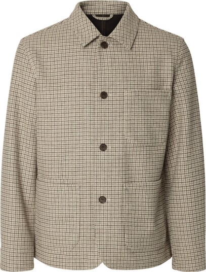 Selected Slm Landon Wool Blend Hybrid Blazer Noos LIGHT GREY MELANGE M