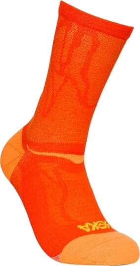 Hoka Unisex Clifton 10 Crew Run Sock Lava S