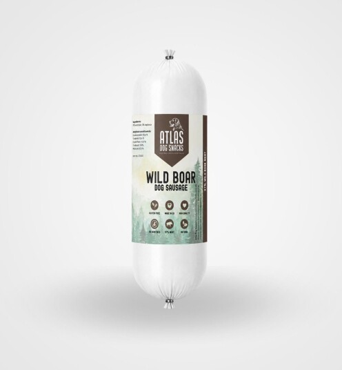 Atlas Dog Snacks Hundepølse Villsvin 400 g