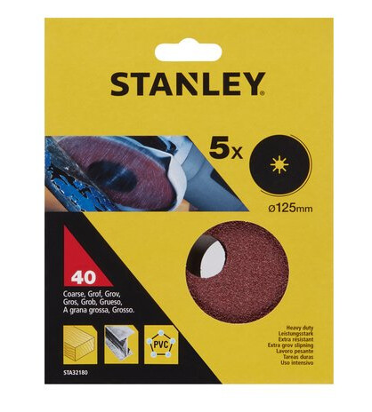 Stanley Sliperondell fiber 125x22mmx40k sta32180