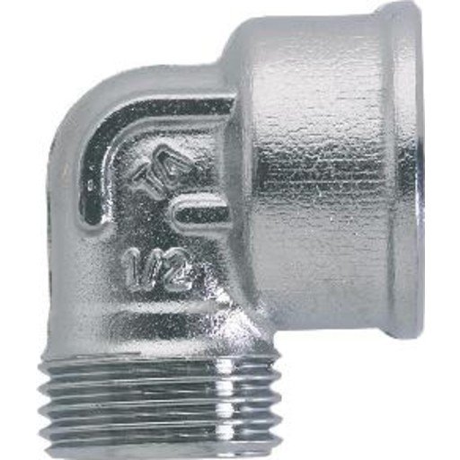 TA FPL 1/2" Vinkel Muffe Kompresjon for Hydraulikk