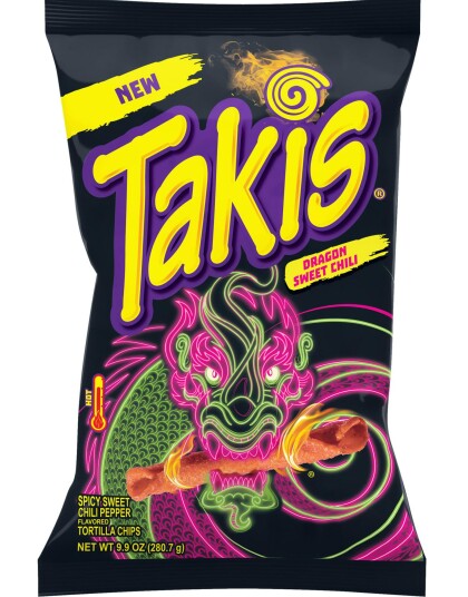 Takis Tortilla Chips   Dragon Sweet Chilli 100 gram USA   Kjempesterk