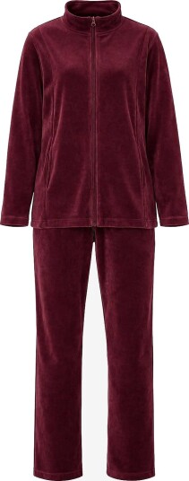 Damella of Sweden Velour Suit Marielle   RUBY WINE   L