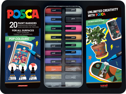 Posca Posca Pop Colours 20-sett Posca Posca Pop Colours 20-sett