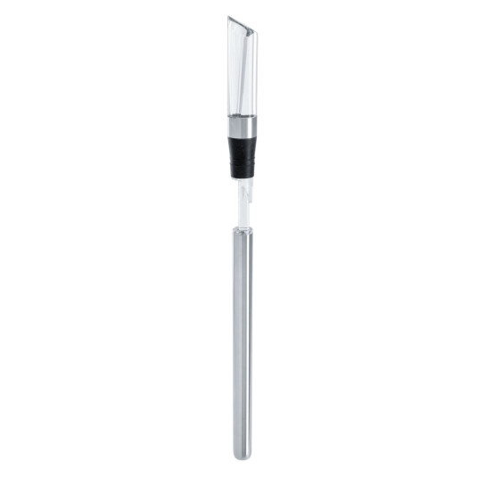 VEGA Skjenkekork med kjøling Addi; 38 cm L; Svart/Sølvfarge/Transparent