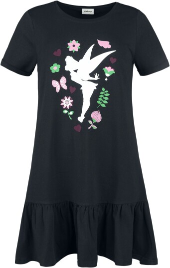 Peter Pan Disney Lang kjole Tinker Bell Flower S til L Damer svart Peter Pan Disney Lang kjole Tinker Bell Flower S til L Damer svart