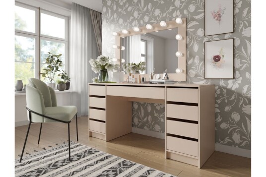 Adrash Skrivebord 55x154 cm Beige