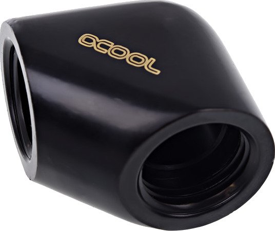 Alphacool 17258 L-kobling til vannkjøling sort 90° vinkel